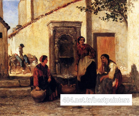 Veyrassat_Jules_Jacques_At_The_Fountain