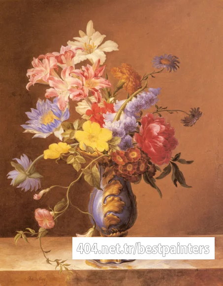 Nigg_Josef_Flowers_In_A_Blue_Vase
