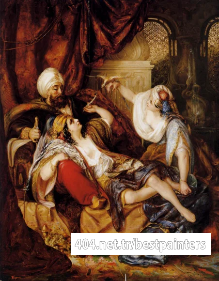 Berger_Julius_Victor_Entertaining_The_Pasha