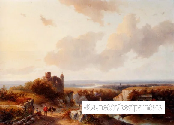 Schelfhout_Andreas_A_Panoramic_River_Landscape