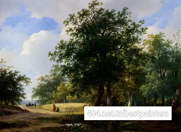 Schelfhout_Andreas_Peasants_In_A_Cornfield
