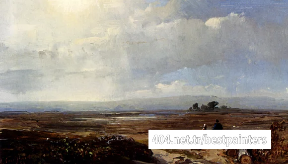 Schelfhout_Andreas_Travellers_In_An_Extensive_Landscape
