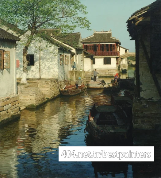 Yihua_Wang_Canal_in_Zhouzhuang_1941_40