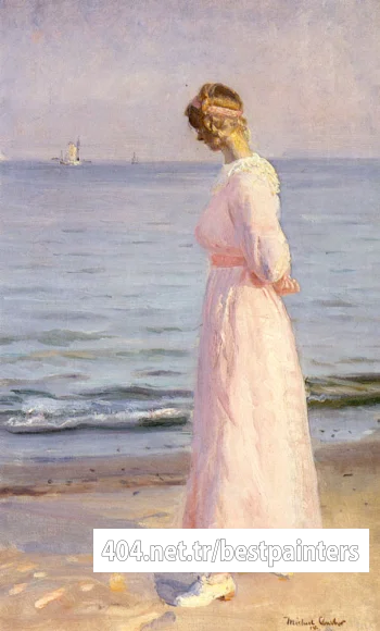 Ancher_Michael_Peter_On_The_Beach_At_Skagen