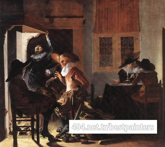 DUYSTER_Willem_Cornelisz_Soldiers_beside_a_Fireplace