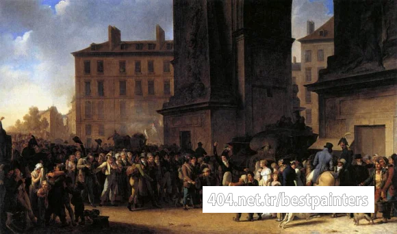 BOILLY_Louis_Leopold_Departure_Of_The_Conscripts_In_1807