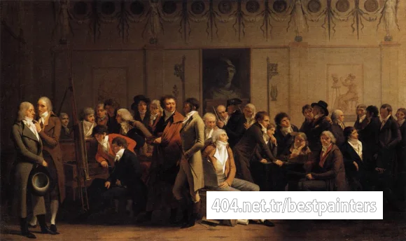 BOILLY_Louis_Leopold_Meeting_Of_Artists_In_Isabeys_Studio