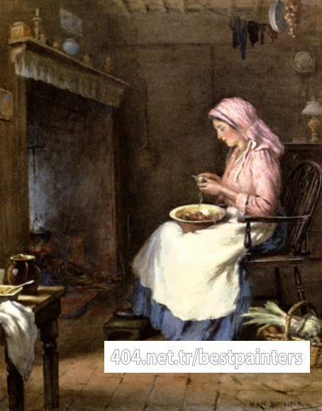 Blacklock_William_Kay_A_Woman_Peeling_Vegetables