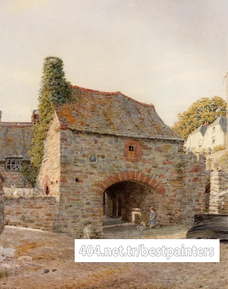 Boyce_George_Price_Old_Buildings_At_Kingswear_South_Devon