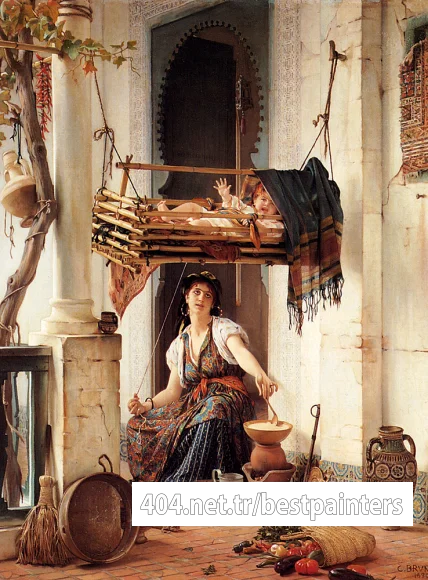 Brun_Guillaume_Charles_An_Algerian_Mother_And_Child