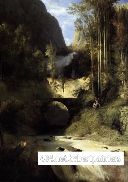 BLECHEN_Karl_Gorge_At_Amalfi