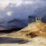 BLECHEN_Karl_Scaffold_In_Storm
