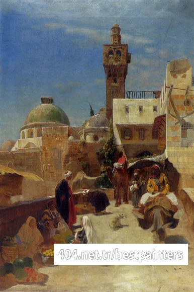 Bauernfeind_Gustav_Orientalische_Strassenszene