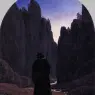 CARUS_Carl_Gustav_Pilgrim_In_A_Rocky_Valley