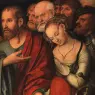 CRANACH_Lucas_the_Younger_Christ_And_The_Fallen_Woman