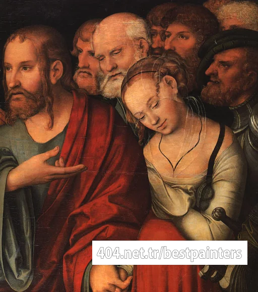 CRANACH_Lucas_the_Younger_Christ_And_The_Fallen_Woman