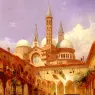 Frey_Louis_A_Street_Scene_Before_A_Mosque