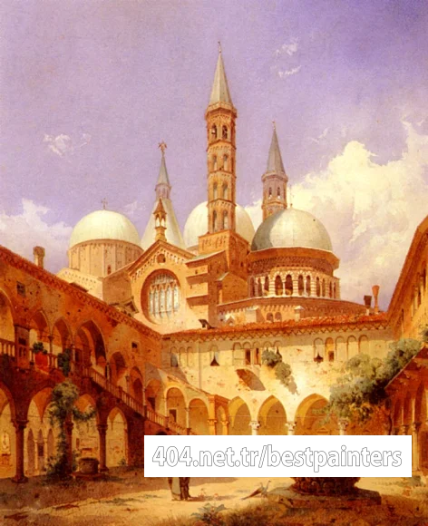Frey_Louis_A_Street_Scene_Before_A_Mosque