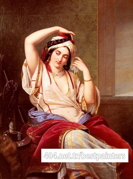 Jakobs_Paul_Emil_A_Harem_Beauty_At_Her_Toilette