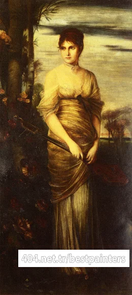 Kaulbach_Hermann_Portrait_Of_A_Lady_With_A_Mandolin