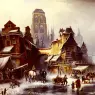 Meyerheim_Paul_Wilhelm_A_View_Of_Danzig_In_Winter