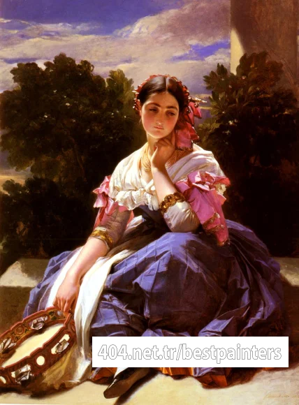 Winterhalter_Franz_Xaver_Jeune_Fille_De_L-Ariccia