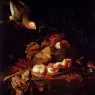 Bogdany_Jakob_Still_Life_Of_Grapes_A_Halved_Peach_And_Cherries_Resting_On_A_Table_With_A_Parrot