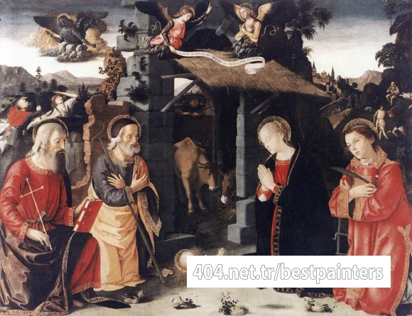 ANTONIAZZO_ROMANO_Nativity_With_St_Lawrence_And_Andrew