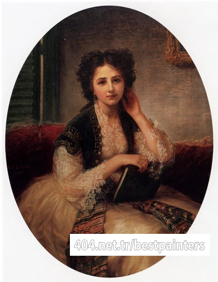 Amiconi_Bernardo_Mademoiselle_Helene_Cassavetti_Three_Quarter_Length