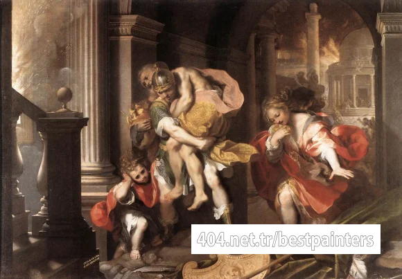 BAROCCI_Federico_Fiori_Aeneas_Flight_From_Troy