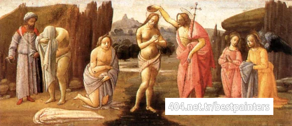 BARTOLOMEO_DI_GIOVANNI_Predella_Baptism_Of_Christ