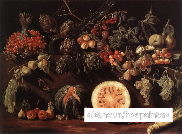 BONZI_Pietro_Paolo_Fruit_Vegetables_And_A_Butterfly