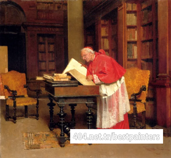 Bedini_Paolo_The_Cardinal_In_His_Study