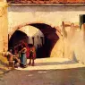Borrani_Odoardo_Conversation_On_A_Village_Street