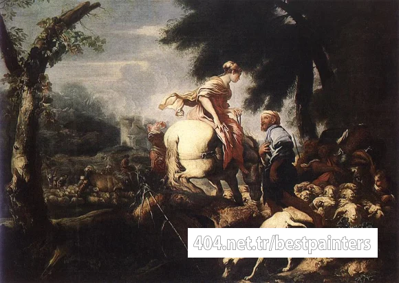 CASTIGLIONE_Giovanni_Benedetto_Meeting_Of_Isaac_And_Rebecca