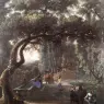 CERQUOZZI_Michelangelo_Figures_In_A_Tree_Lined_Avenue