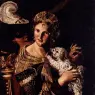Caroselli_Angelo_A_Lady_With_Her_Dog_An_Allegory