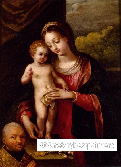 Fontana_Lavinia_The_Madonna_And_Child_With_A_Donor