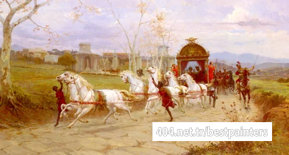 Forti_Eduardo_Hadrians_Departure_From_The_Villa_At_Tivoli