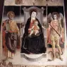 LORENZO_DA_VITERBO_Madonna_Enthroned_With_The_Infant_Christ_St_Peter_And_St_Michael