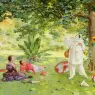 Tessier_Louis_Adolphe_(French)_1855-1911_Pierrot%20Entertaining_In_The_garden_SND_1895_OC_73.6by91