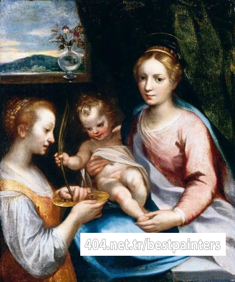 VANNI_Francesco_Madonna_And_Child_With_St_Lucy