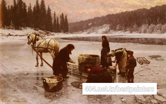 Elenaes_Jahn_Laundering,_A_Winters_Day