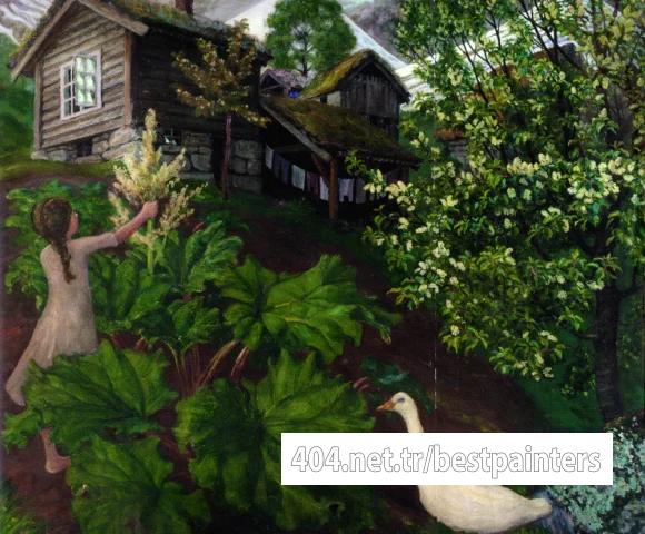 Nikolai_Astrup_Natlys_Rabarbra_Gaas_og_Haegg_(Golden_Sp