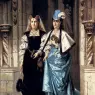 Bakalowicz_Ladislaus_Two_Elegant_Ladies_Leaving_A_Church