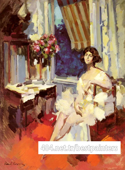 Korovin_Constantin_Alexeievitch_A_Ballerina_In_Her_Boudoir