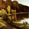 Leistikow_Walter_Riverscene_with_Forest_Beyond