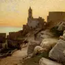 Mann_Alexander_Mediterranean_Village_At_Sunset