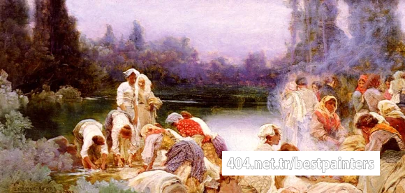 Auque_Enrique_Serra_y_Washerwomen_At_The_Rivers_Edge