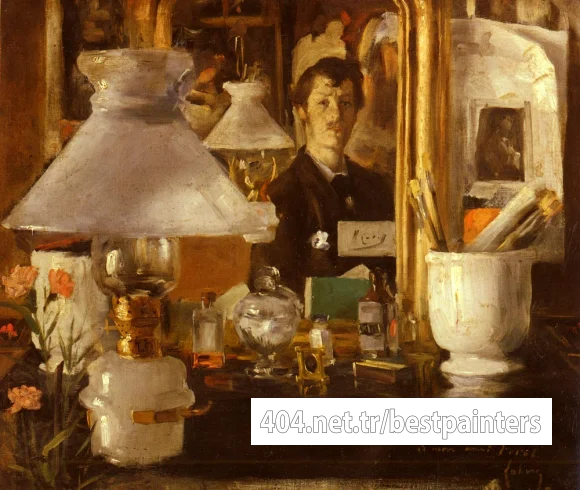 Casas_ramon_Autoportrait_Dans_L-Atelier